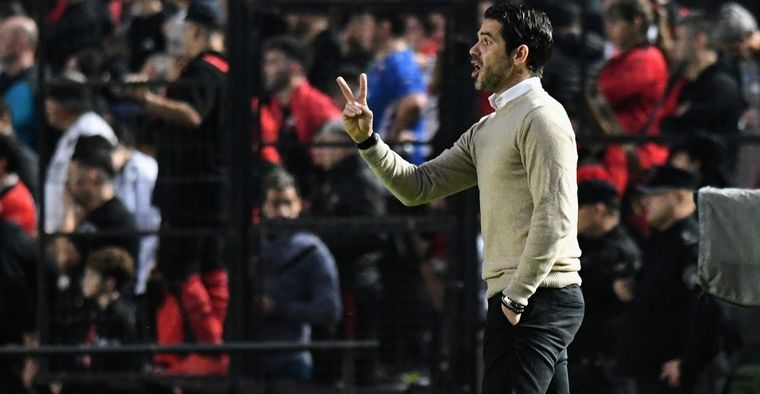 El DT se marchó conforme por el triunfo. Foto: Twitter TyC Sports