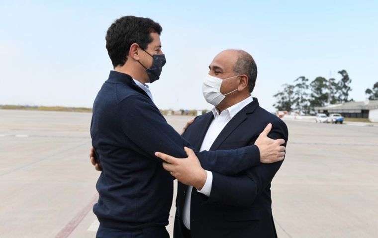 Manzur junto a Wado de Pedro en Tucumán. Foto: Twitter Juan Manzur