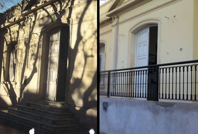 El colegio Las Heras, antes y después.