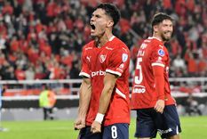 Pablo Galdames le dio la victoria a Independiente ante Boston River. Foto: Fotobaires