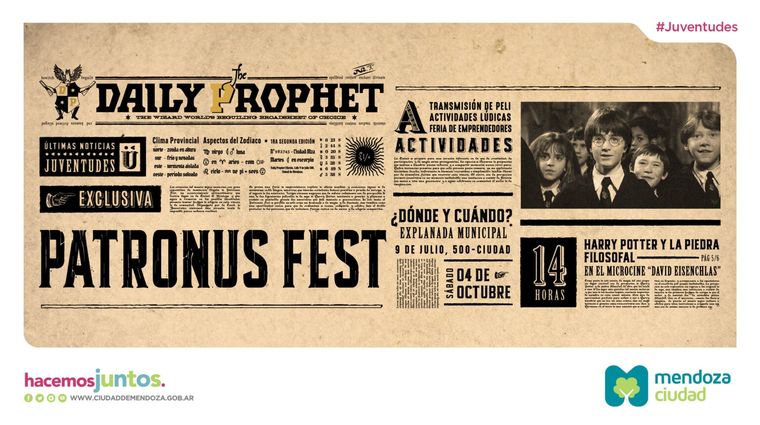 La Ciudad de Mendoza organiza un festival inspirado en el mundo de Harry Potter. La Ciudad de Mendoza organiza un festival inspirado en el mundo de Harry Potter.