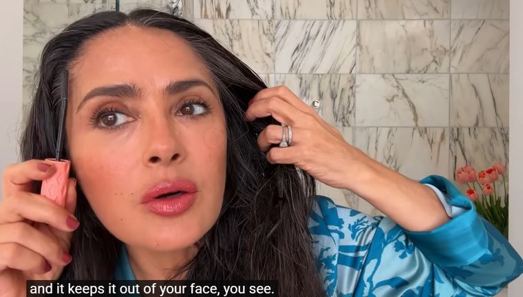 Salma Hayek mostró sus trucos de belleza. Salma Hayek mostró sus trucos de belleza.