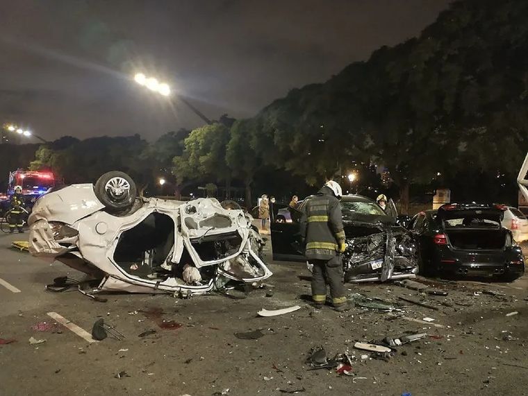 Así quedaron los vehículos tras el impresionante accidente