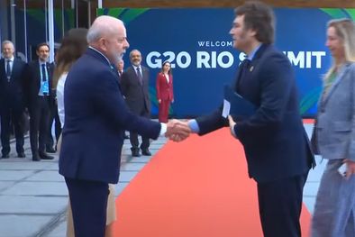 MDZol | No hay sintonía entre Lula Da Sillva y Javier Milei, sólo relación protocolar, pero los intereses mutuos pueden empezar a marcar el ritmo de la agenda bilateral. Foto: Captura de video