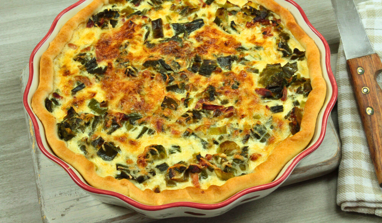 Cómo preparar flamiche de puerros y queso Gruyère Foto: Shutterstock