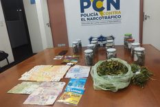 Parte de la droga y de todo lo secuestrado Foto: Ministerio de Seguridad