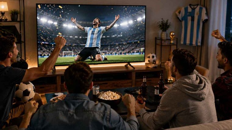 Los nuevos televisores de alta definición optimizan la transmisión de los partidos de fútbol.