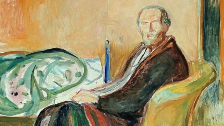 El autorretrato de Munch es una referencia rara a la pandemia de 1918 en el arte y la literatura.