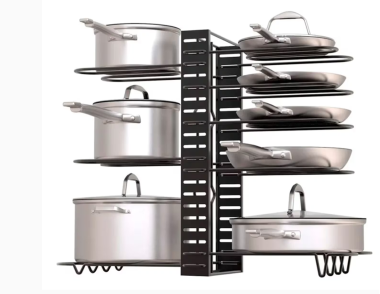 La tendencia que se impone para ordenar ollas. Foto: Mercado Libre. La tendencia que se impone para ordenar ollas. Foto: Mercado Libre.