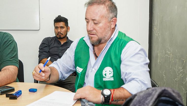 El titular de ATE, Roberto Macho. Foto: Prensa Gobierno