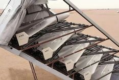 Drones iraníes, con componentes fabricados en Estados Unidos. Foto: EurAsian Times