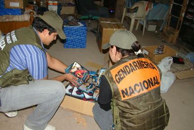 MDZol | El procedimiento realizado por Gendarmería. Foto: Gendarmería Nacional
