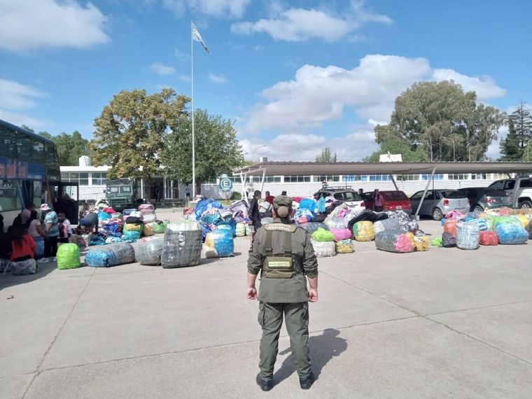 Todo el contrabando Foto: Gendarmería Nacional