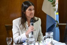 La jueza Teresa Day lideró los argumentos de la sentencia y fue tajante en analizar los hechos con perspectiva de género. Foto: Prensa SCJM La jueza Teresa Day lideró los argumentos de la sentencia y fue tajante en analizar los hechos con perspectiva de género. Foto: Prensa SCJM