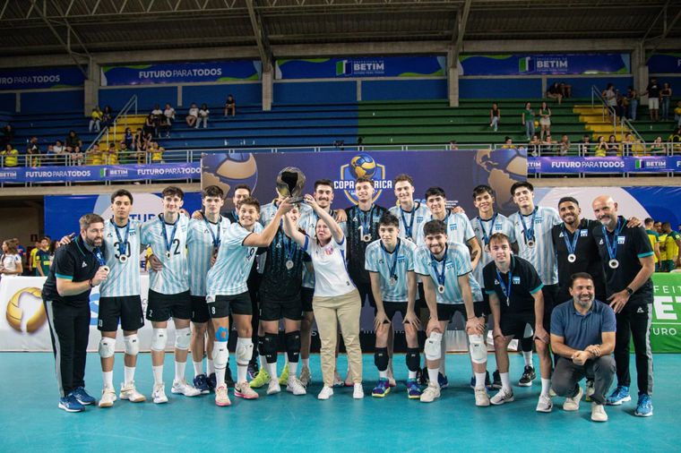 Argentina consiguió el segundo puesto en la Copa América de vóley.