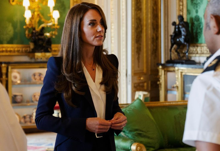 La elegancia esta siempre presente en los outfits de Kate Middleton. Foto: Instagram @princeandprincessofwhales