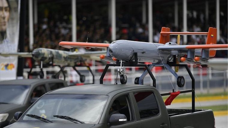 Venezuela es el primer país en América Latina en mostrar que cuenta con drones armados Foto: GETTY IMAGES