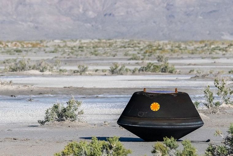 Bennu Nasa El recipiente en que se trajo material del asteroide Bennu. Foto: NASA