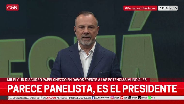 El Gato Sylvestre, una de las figuras que impulsa el rating de C5N Foto: Captura de video C5N