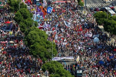Protesta en Río de Janeiro el sábado 29 de mayo. Foto: Getty Images