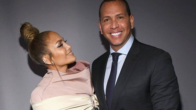 Jlo y Arod Foto: Archivo