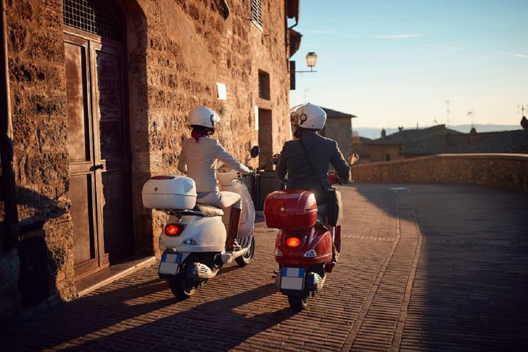 Esta ciudad de Italia es la cuna de las motos Vespa Foto: shutterstock