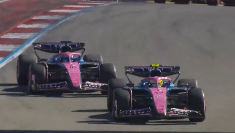 Colapinto y Gasly estuvieron a una vuelta de protagonizar una nueva batalla en pista. Colapinto y Gasly estuvieron a una vuelta de protagonizar una nueva batalla en pista.