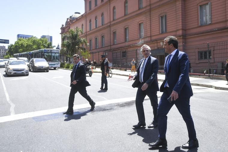 Alberto Fernández y Sergio Massa atraviesan un duro momento político Foto: Télam