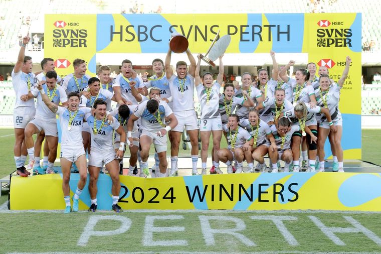 Los Pumas 7S tienen fixture definido para los Juegos Olímpicos de París. Foto: EFE