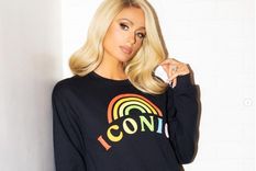 Paris Hilton con uno de los buzos de su nueva marca estilo “athleisure”. Foto: Instagram