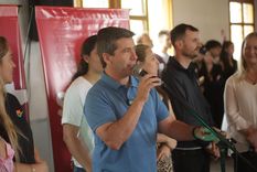 El presidente de la UCR, Peti Lombardi, encabezó el acto.&nbsp;