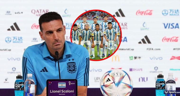 Scaloni y el mensaje al Sub 17. Foto: MDZ