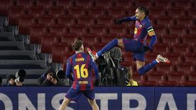 El delantero brasileño del FC Barcelona, Raphinha, celebra el tercer gol de Barcelona frente a Copenhague. El delantero brasileño del FC Barcelona, Raphinha, celebra el tercer gol de Barcelona frente a Copenhague.