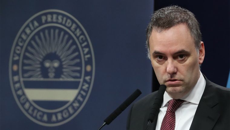 El vocero presidencial Manuel Adorni Foto: Archivo