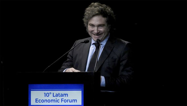 Milei compartió varios mensajes en redes sociales para celebrar el avance de la derecha en las elecciones europeas Foto: Juan Mateo Aberastain/MDZ