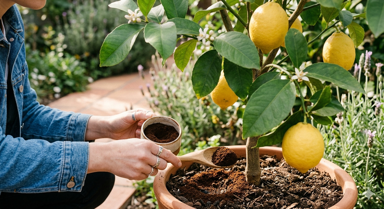 Un truco efectivo para el limonero. Fuente: IA Gemini.
