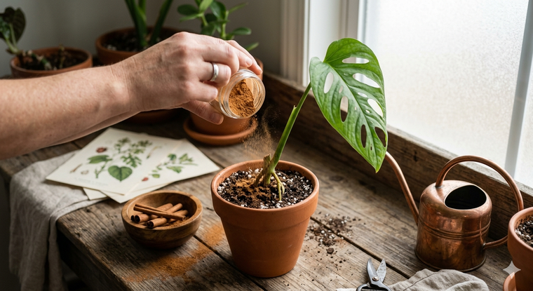 La canela es ideal para las plantas. Fuente: IA Gemini. La canela es ideal para las plantas. Fuente: IA Gemini.