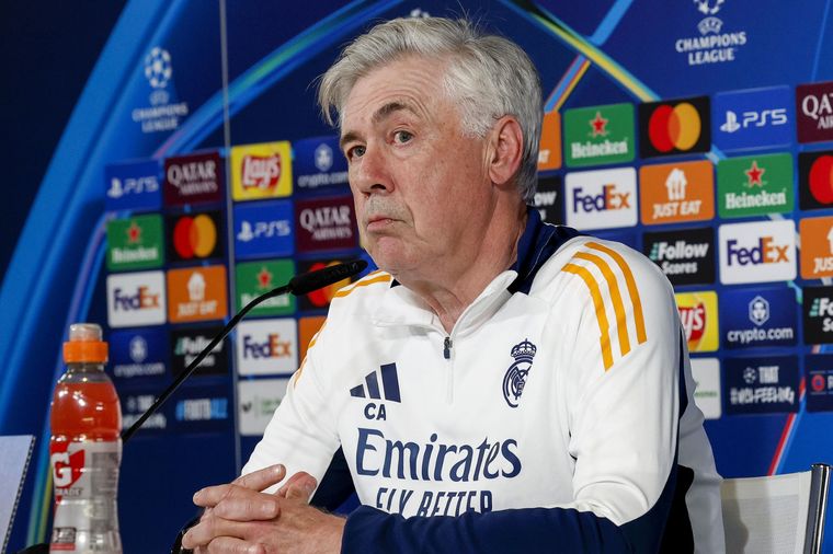 Ancelotti analizó lo que será la revancha ante Arsenal en el Bernabéu. Foto: EFE