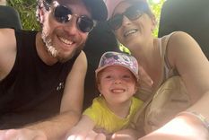 El argentino-israelí junto a su familia