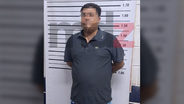 Jesús Dávila Centeno, el sujeto detenido como presunto integrante de una banda de pseudopolicías. (Se pixela el rostro por pedido judicial)