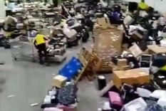 La falta de personal en el Correo Argentino de la provincia de Neuquén quedó reflejada en un video que se hizo viral. Foto: Captura de video de @chechealumine