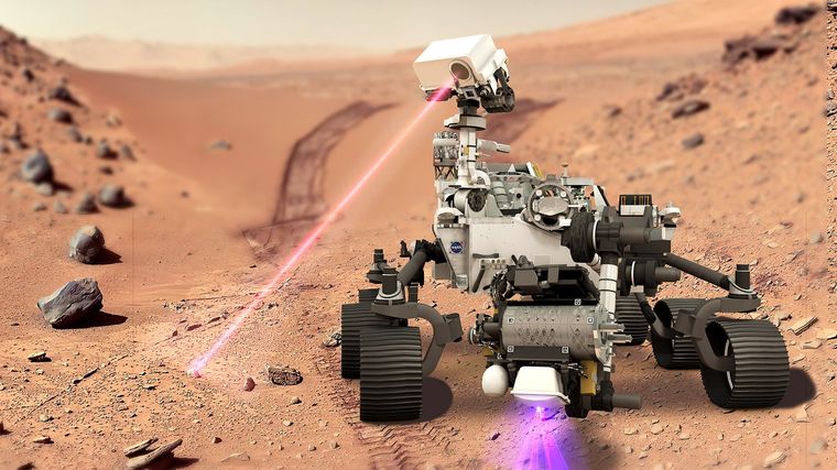 El Perseverance hace su trabajo. Foto: Nasa.