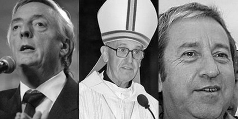 Néstor Kirchner, el Cardenal Bergoglio y Cobos.