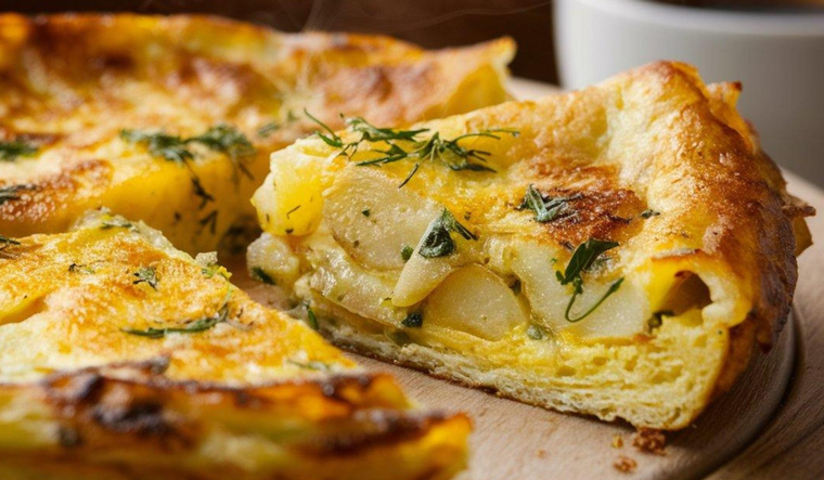 Receta de tortilla de papa italiana Receta de tortilla de papa italiana