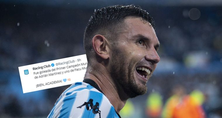 Martínez, la gran figura de Racing. Foto: MDZ