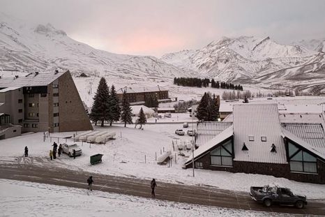 Nevó en Las Leñas. Nevó en Las Leñas.