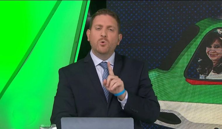 Jonatan Viale y un considerable éxito de rating potenciado por el streaming Foto: Captura de video TN