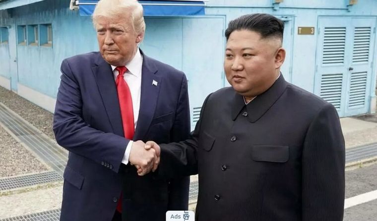 Donald Trump y Kim Jong Un tuvieron una cita hace años, en la frontera entre las dos coreas. Foto: Efe.