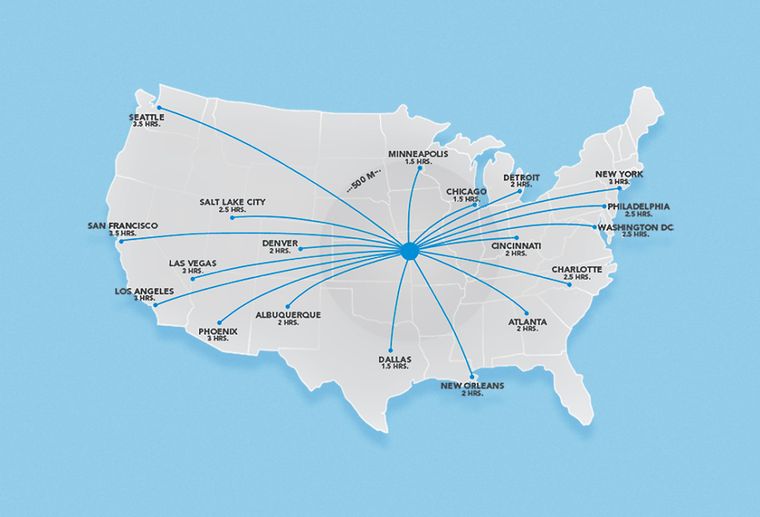 El mapa que publicó la AFA para explicar por qué es estratégica la elección de Kansas. El mapa que publicó la AFA para explicar por qué es estratégica la elección de Kansas.