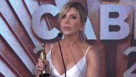 El momento en que la periodista brindó el discurso más resonante de la gala. El momento en que la periodista brindó el discurso más resonante de la gala.